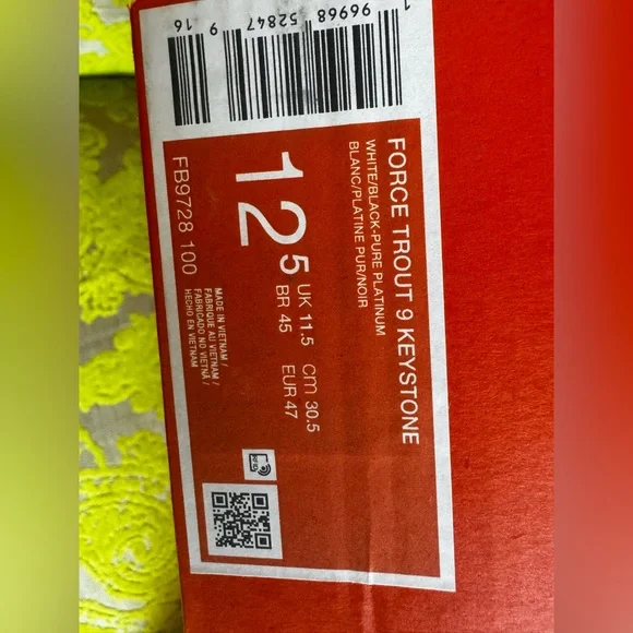 Nike Force Trout 9 Keystone White Black Cleats Size 12.5 - Picture 3 of 9